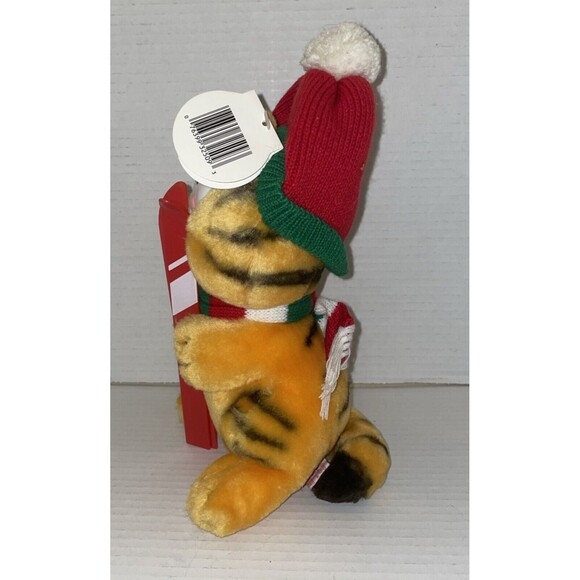 Vintage Dakin GARFIELD Plush 1981 Cat Skier Skiing Winter Stuffed Animal Toy - Picture 4 of 11